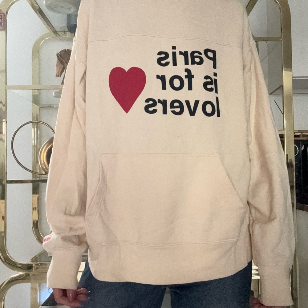Zadig & Voltaire Cream Oversized Sweatshirt